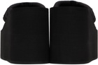 Coperni Black Branded Wedge Sandals