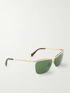 CELINE - Metal Frame 27 D-Frame Gold-Tone Sunglasses