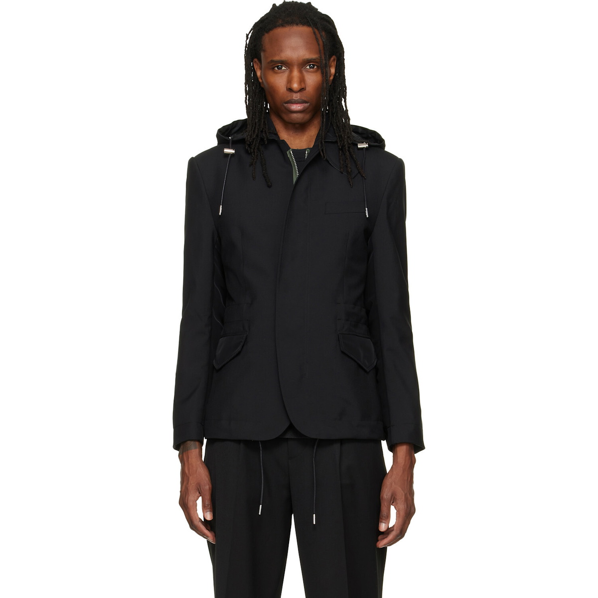 Galilee-By-Sea Black Evening Track Jacket