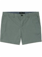 Club Monaco - Jax Straight-Leg Cotton-Blend Twill Shorts - Gray