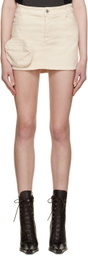 HALFBOY Off-White Pocket Miniskirt