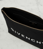 Givenchy - Logo cotton-blend canvas clutch