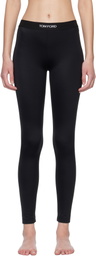 TOM FORD Black Lustrous Jersey Signature Leggings