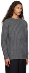 Emporio Armani Gray Rib Sweater