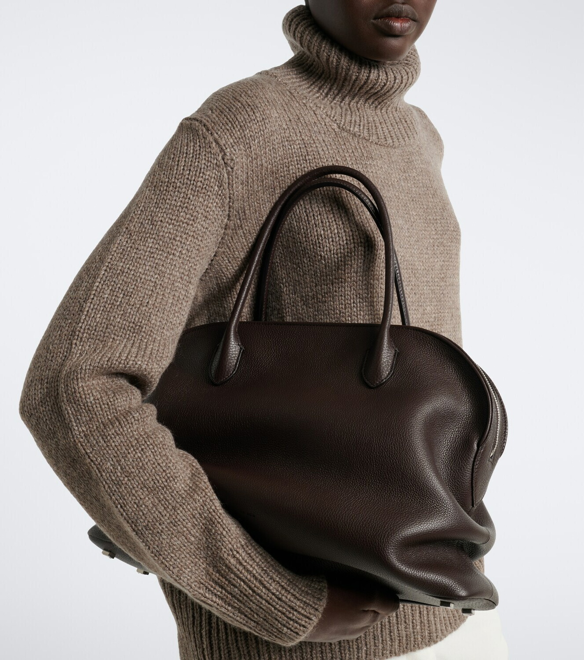 The Row Agnes 12 leather tote bag
