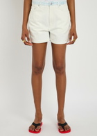 Stella Mccartney Panelled Stretch-denim Shorts White