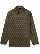 Fendi - Logo-Jacquard Overshirt - Brown