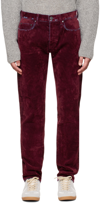 Photo: John Elliott Burgundy 'The Daze' Jeans