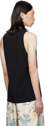 Versace Underwear Black Medusa Tank Top