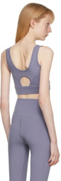 VAARA Purple Keyhole Back Sport Bra