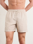 Canali - Straight-Leg Mid-Length Swim Shorts - Neutrals
