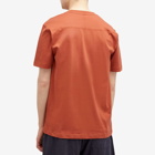 Norse Projects Men's Johannes Organic N Logo T-Shirt in Red Ochre