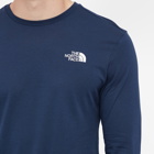 The North Face Men's Simple Dome Long Simple T-Shirt in Summit Navy