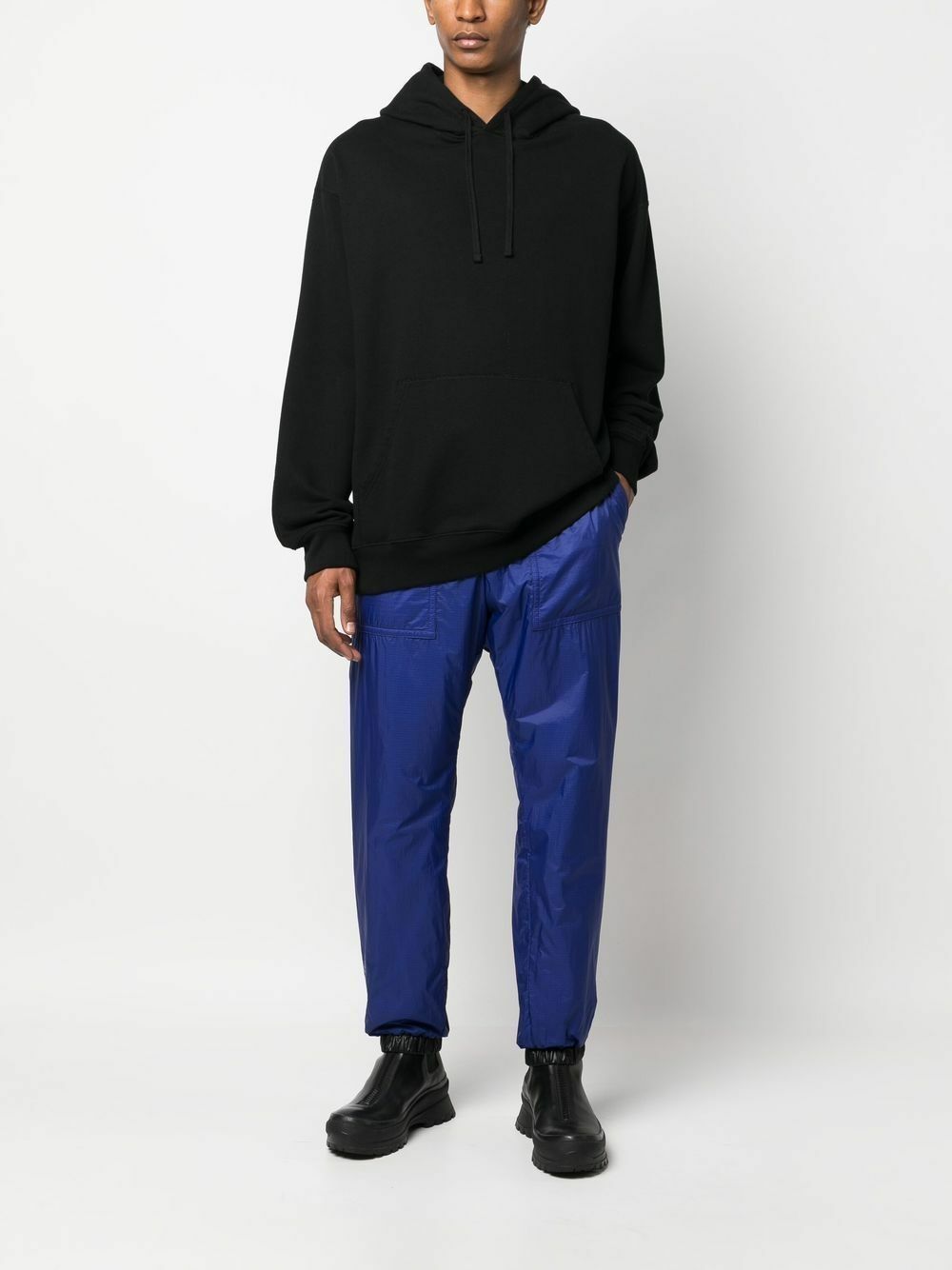 【送関込】MONCLER☆Polyester Track Pants Moncler logo-print Drawstring Track Pants | Black | FARFETCH