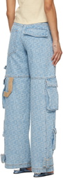 GCDS Blue Ultracargo Jeans