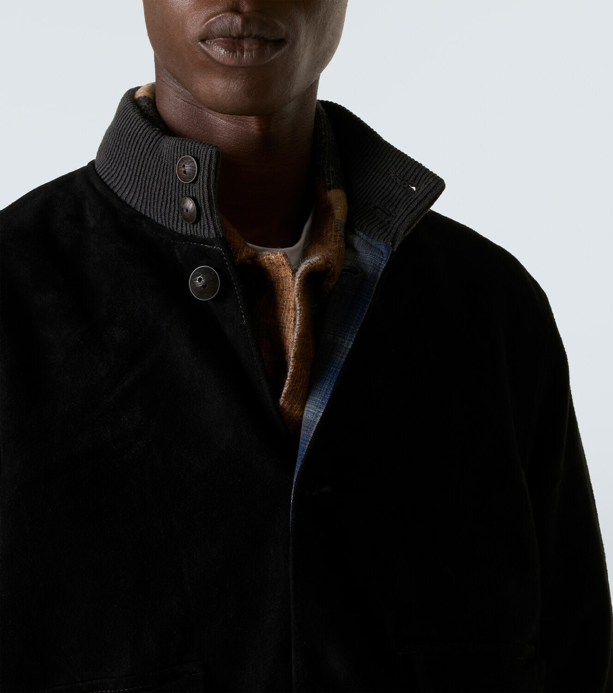 RRL Mason suede bomber jacket