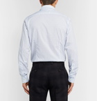 Etro - White Slim-Fit Spread-Collar Paisley-Print Cotton Shirt - Blue