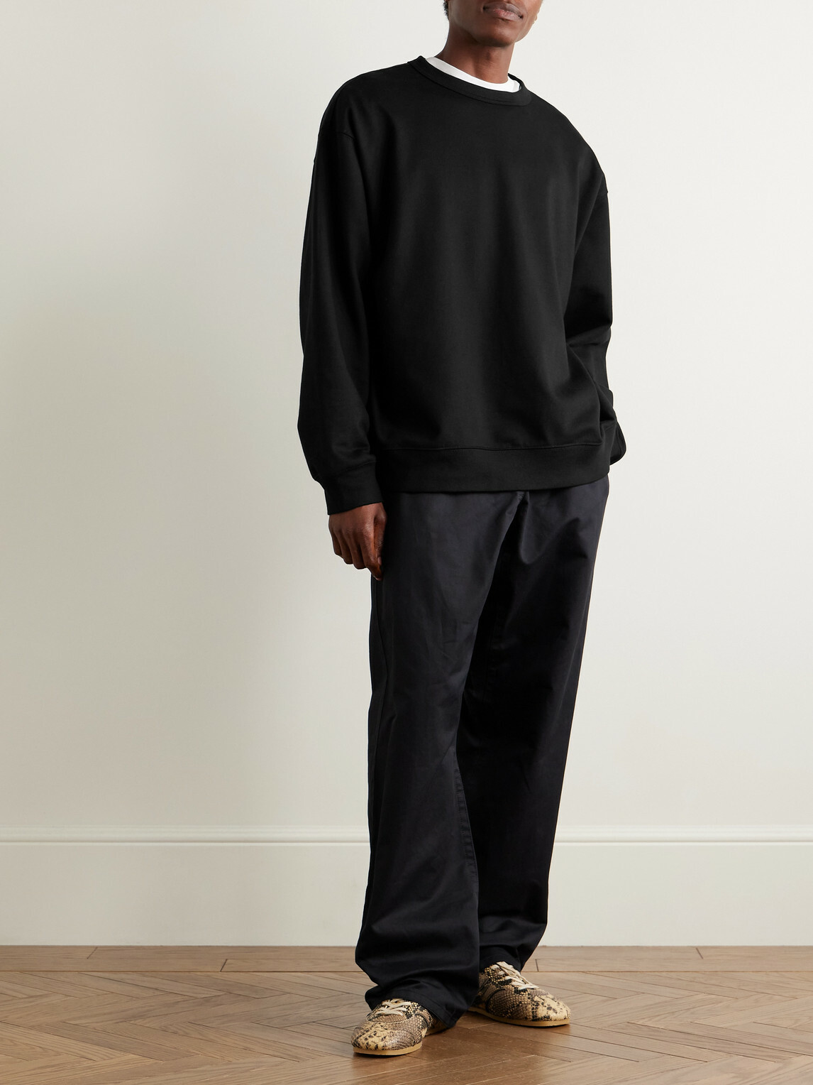 Dries Van Noten - Oversized Cotton-Jersey Sweatshirt - Black
