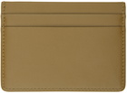 Jil Sander Khaki Embossed Card Holder