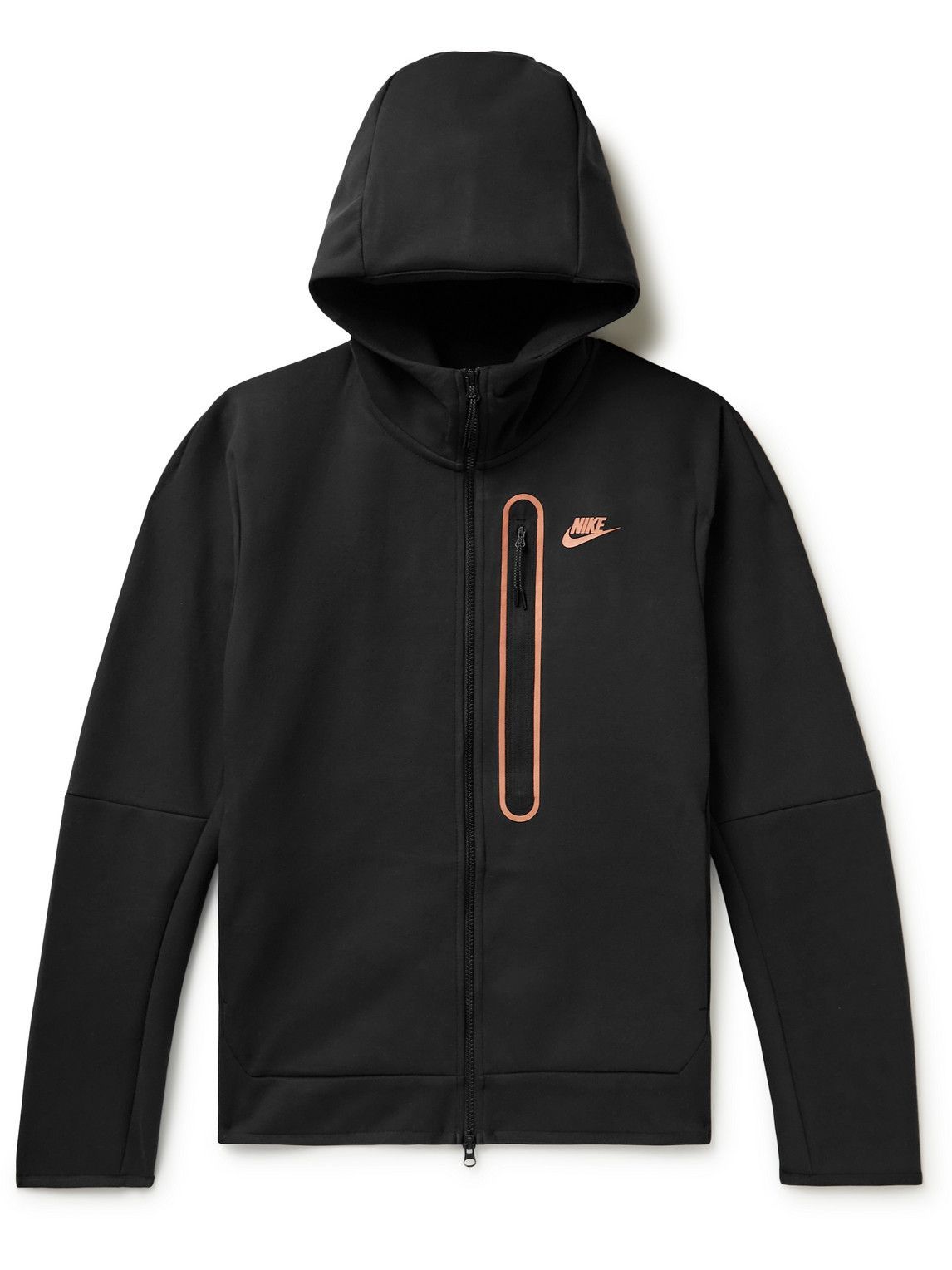 Nike Sportswear Cotton Blend Tech Fleece Zip Up Hoodie Black