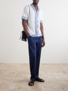 Onia - Straight-Leg Linen-Blend Trousers - Blue