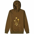 Maison Margiela Men's Trippin' On You Hoody in Military Olive