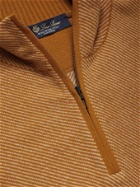 LORO PIANA - Roadster Cashmere Half-Zip Sweater - Orange
