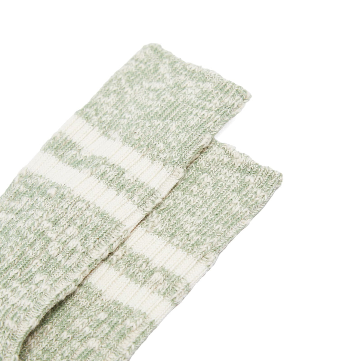 RoToTo Slub Stripe Stock in Light Green
