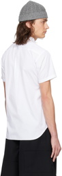 Comme des Garçons Shirt White Spread Collar Shirt