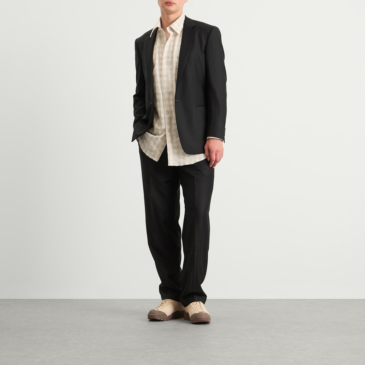 Carter Young Men's Elias Unstructured Blazer in Black