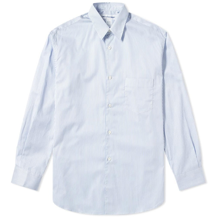 Photo: Comme des Garcons SHIRT Forever Classic Stripe Shirt Blue