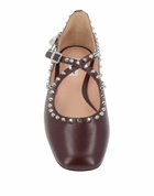 Bally Womens Ballet flats Burgundy