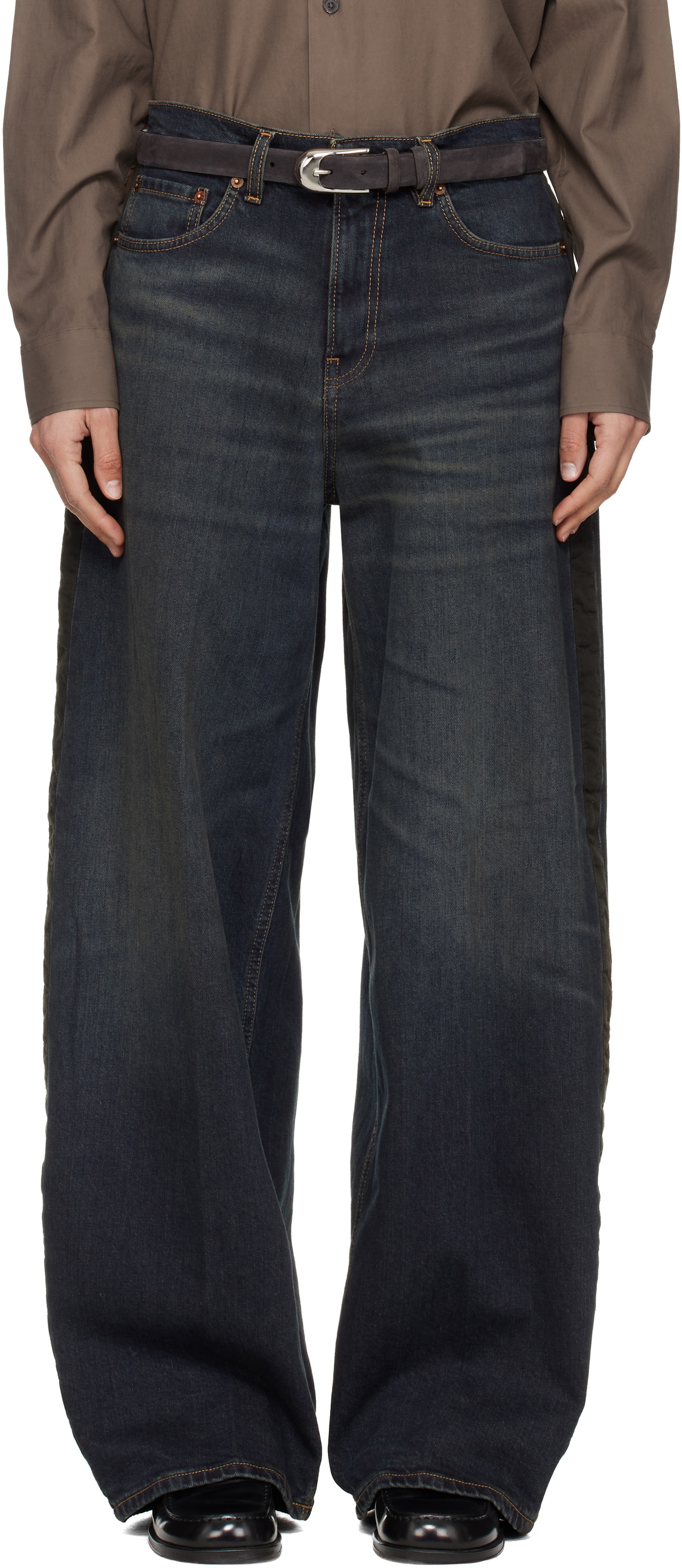 6397 Blue Tuxedo Roomy Jeans