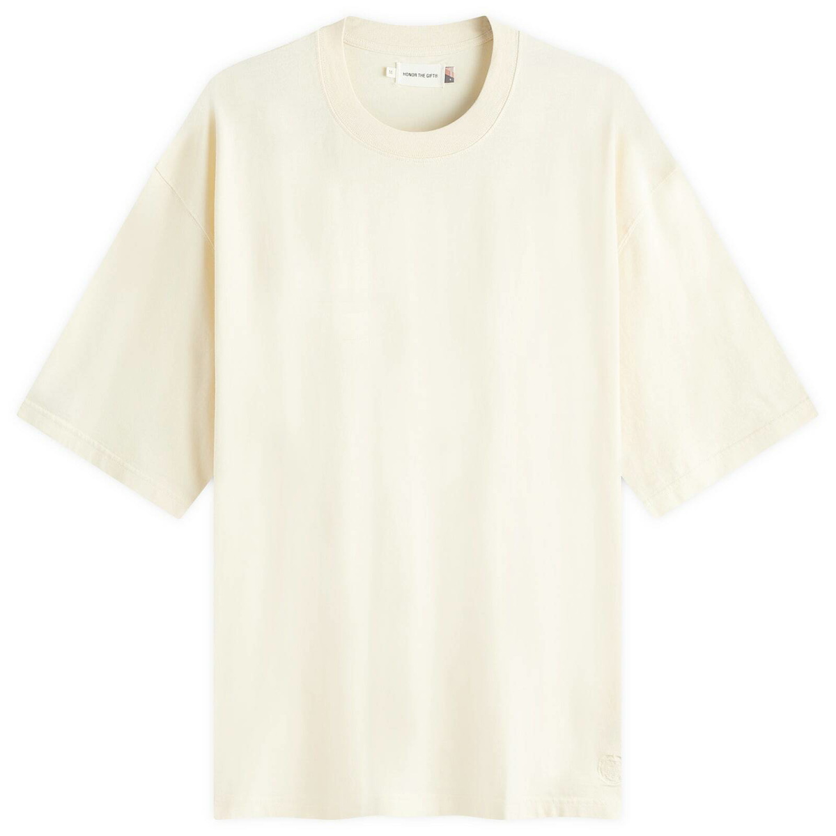 Honor the Gift Men's Crest Logo Box T-Shirt in Cream