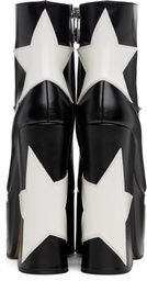 Marc Jacobs Black 'The Star Patcchwork Kiki Platform' Boots