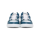 Givenchy Blue and White Three-Toned Wing Low Sneakers