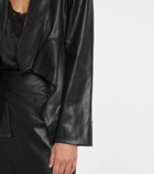 Maticevski Cropped leather blazer