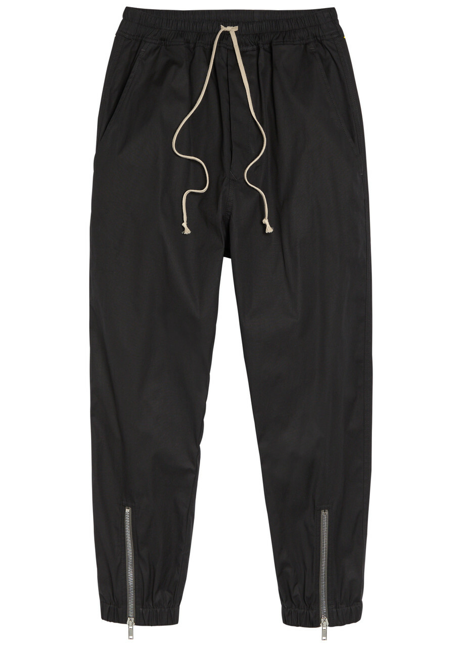Rick Owens Tecuatl Stretch-cotton Trousers Black