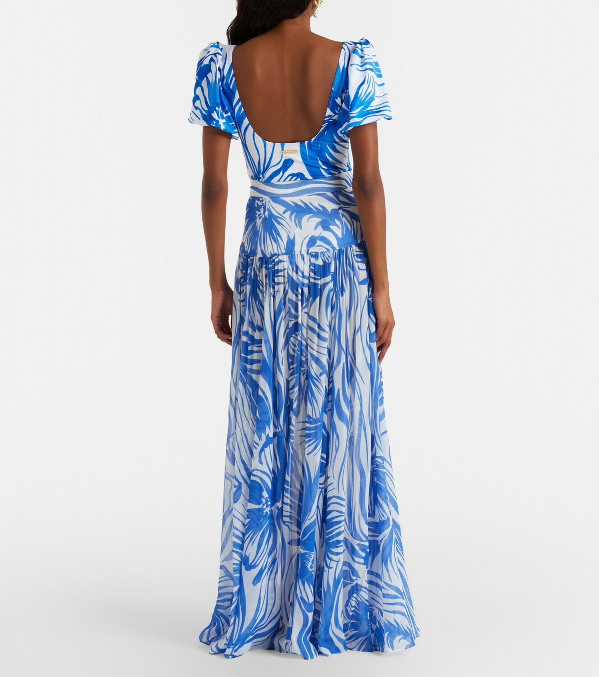 Alexandra Miro Jaimee high-rise printed maxi skirt