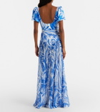 Alexandra Miro Jaimee high-rise printed maxi skirt