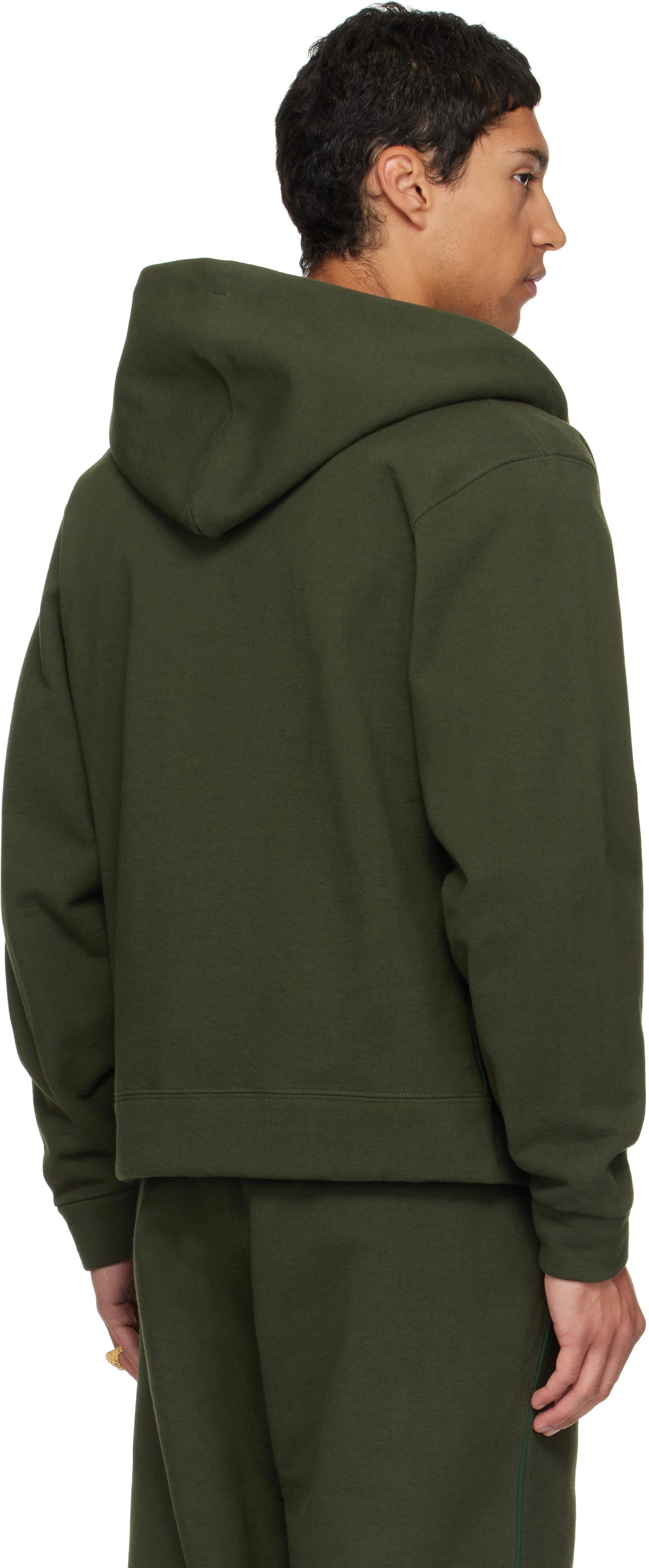 Veneda Carter SSENSE Exclusive Green Zip-Up Hoodie