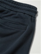 Mr P. - Tapered Organic Cotton-Jersey Sweatpants - Blue