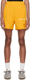 Palm Angels Yellow Classic Track Shorts