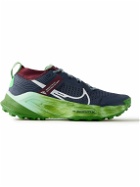 Nike Running - Zegama Stretch-Jersey and Rubber-Trimmed Mesh Trail Running Sneakers - Blue