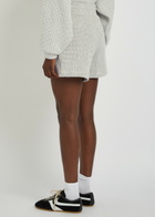 Anine Bing Kam Marled Cotton-blend Shorts Multicoloured