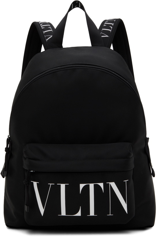 Photo: Valentino Garavani Black 'VLTN' Nylon Backpack