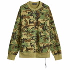 MASTERMIND WORLD Men's Camo Crew Sweatshirt in Woodland