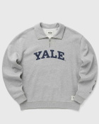 Les Deux Yale Logo Half Zip Sweatshirt Grey Half Zips
