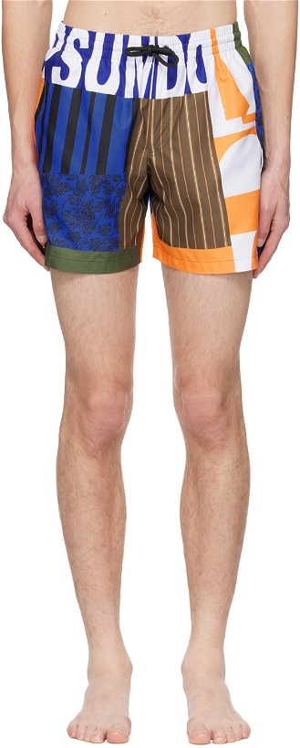 Photo: Dries Van Noten Multicolor Print Swim Shorts