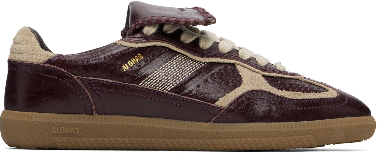 Alohas Burgundy Tb.490 Club Leather Sneakers